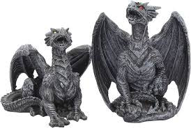 Nemesis Now Dark Fury Set of 2 Dragon Statues