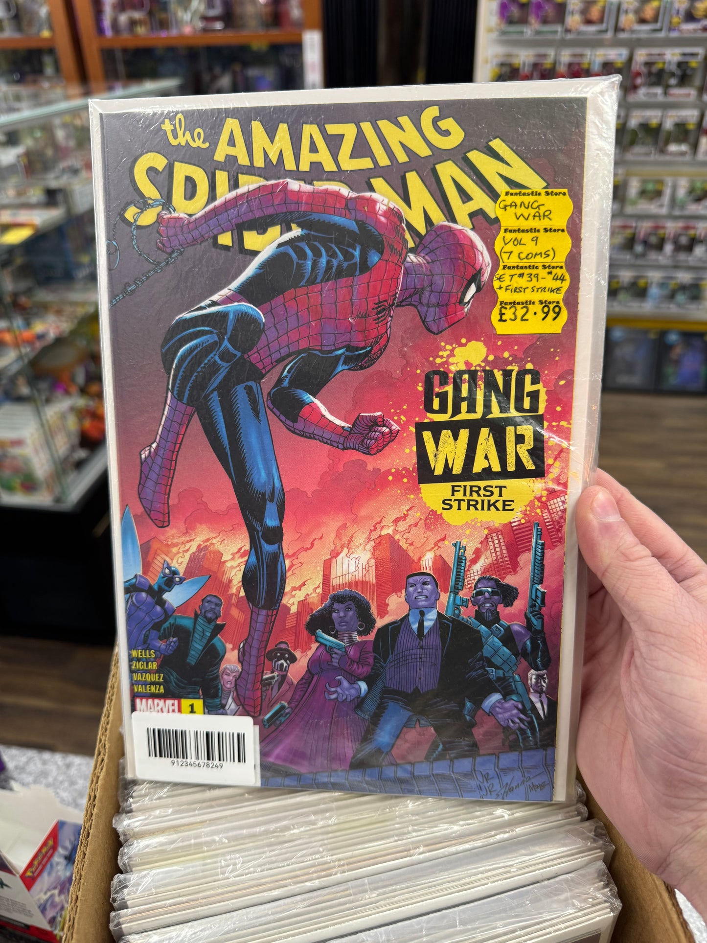 Marvel The Amazing Spider-Man Comic Set Gang War Issues 1-9