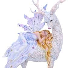 Nemesis Now Evelyn Stag and Fairy Statue