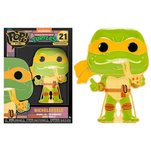 Teenage Mutant Ninja Turtles Funko Pop Pin Bage 21 Michelangelo