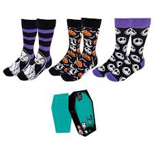 Nightmare Before Christmas 3 Pack Socks In Coffin Box