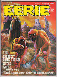 Eerie Volume 1 Number 1 Comic Magazine 1972