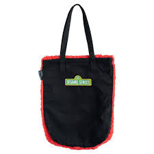 Sesame Street Elmo Fluffy Tote Bag