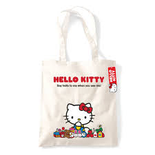 Hello Kitty Say Hello Natural Tote Bag