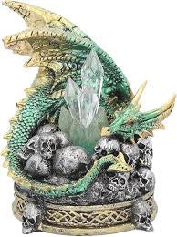 Nemesis Now Crystal Crypt Green Dragon Statue