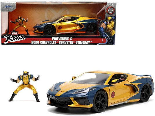 Marvel X-Men Wolverine and 2020 Chevrolet Die Cast Figure and Car Set
