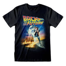 Back To The Future Poster Black XL T-Shirt