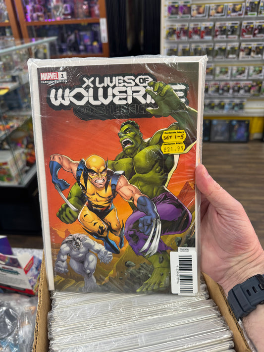 Marvel X Lives Of Wolverine Comic Set Issues 1-5