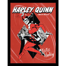 DC Comics Harley Quinn Come Out and Play Framed Print