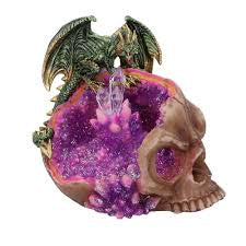 Nemesis Now Crystalline Cranium Light Up Dragon Statue
