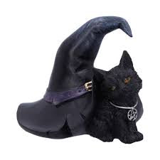 Nemesis Now Prue Witches Hat and Cat Statue