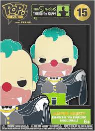 The Simpsons Treehouse Of Horror Vampire Krusty Funko Pop Pin Badge 15