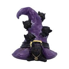 Nemesis Now Magical Mischief Witch Hat and Cats Statue