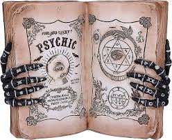 Nemesis Now Psychic Compendium Statue Hands and Book