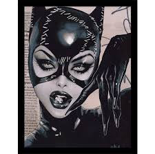 DC Comics Catwoman Pearls Framed Print