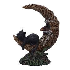 Nemesis Now Familiar Slumber Cat and Moon Statue