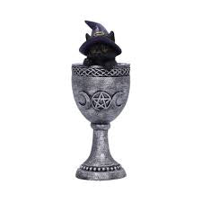Nemesis Now Coven Cup Cat Statue