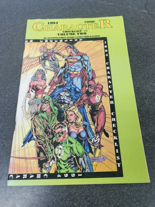 Character Checklist vol 2 1994 DC Comics