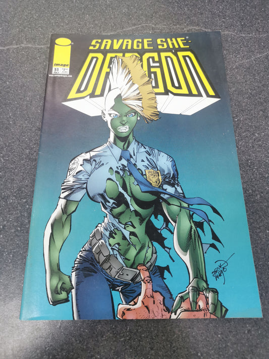 The Savage Dragon #51 1998 Image comics yellow logo variant