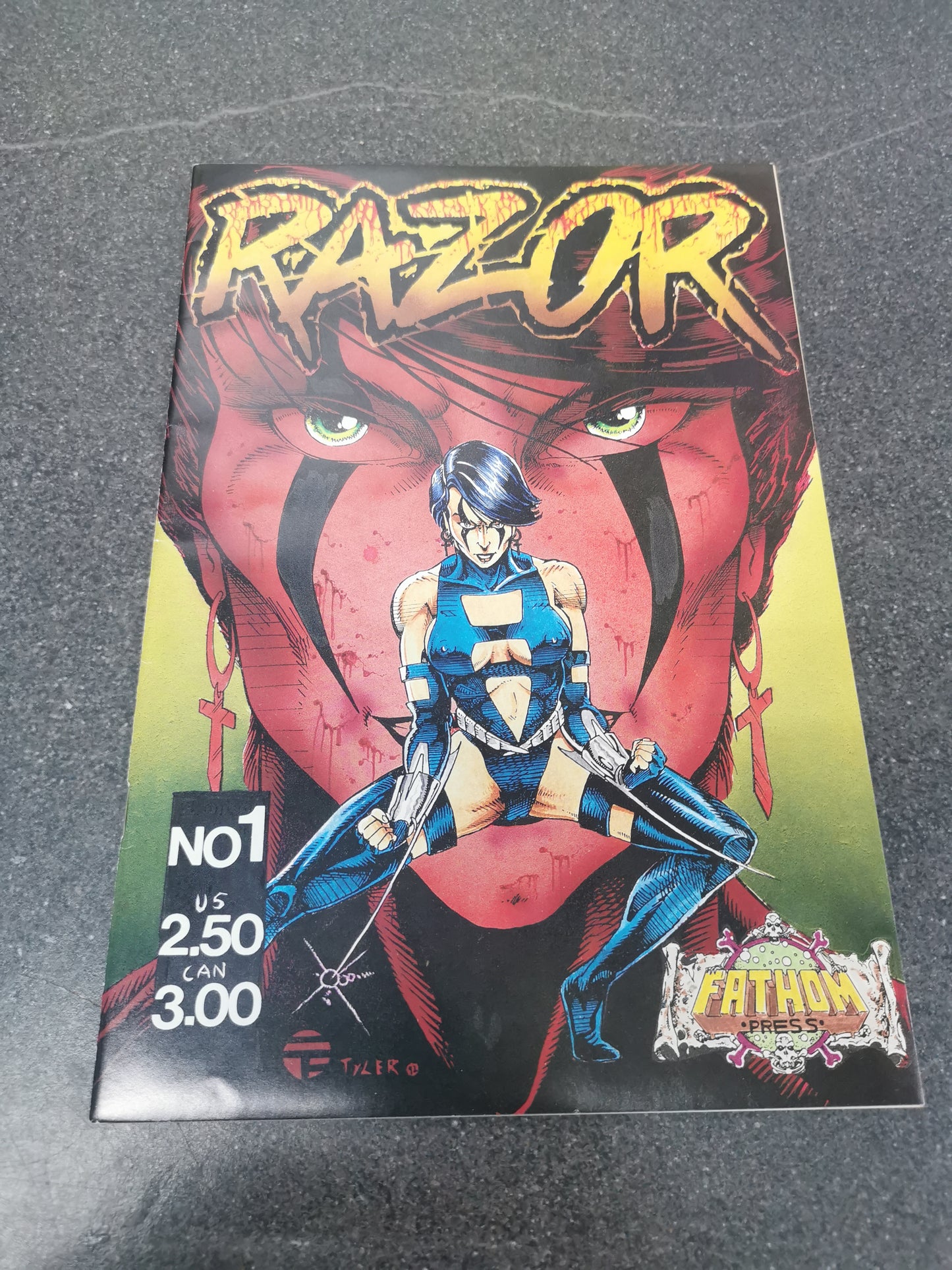 Razor #1 1992 series 1 London Night Studios comic Fathom Press