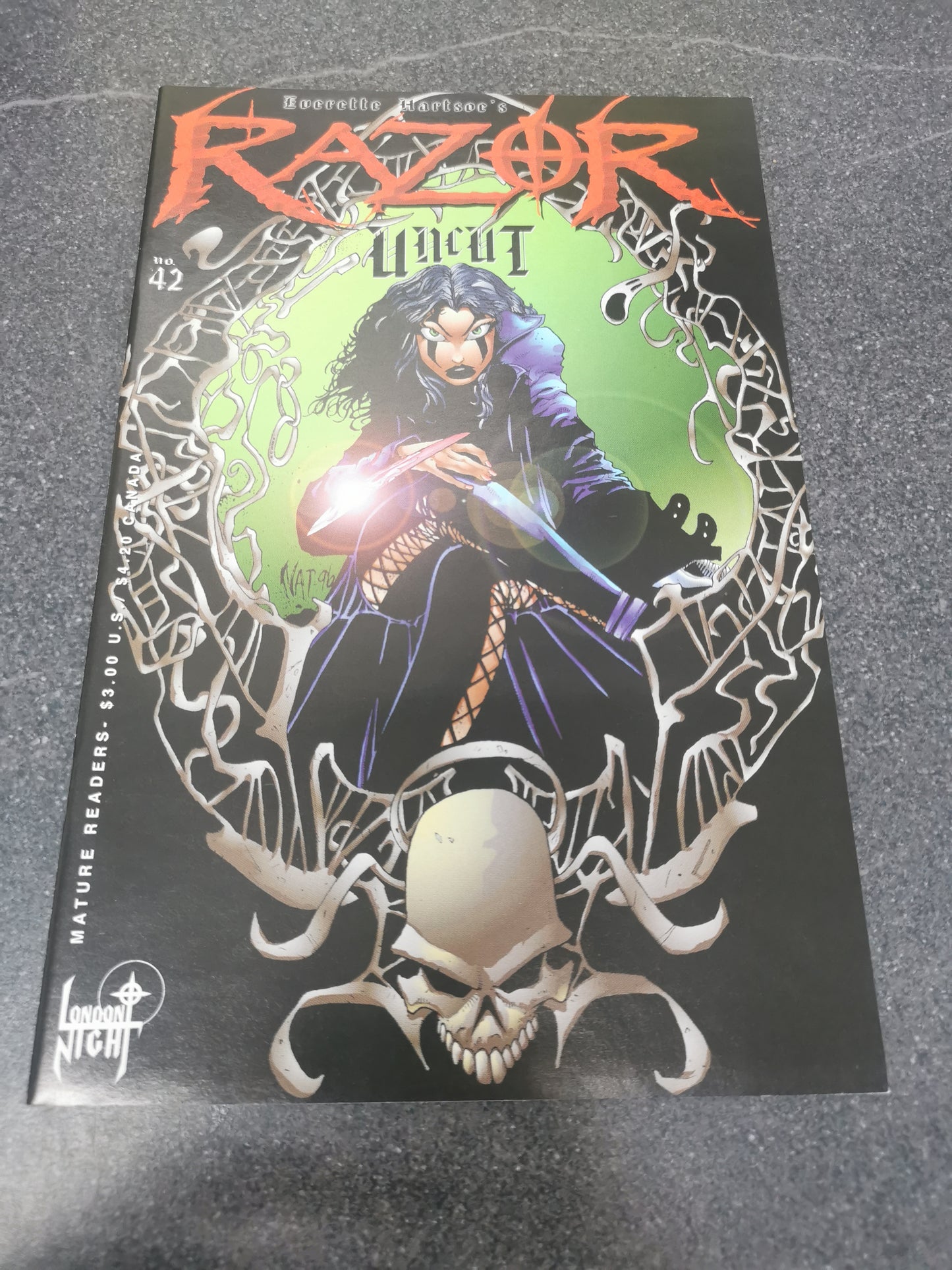 Razor Uncut #42 1997 London Night Studios comic