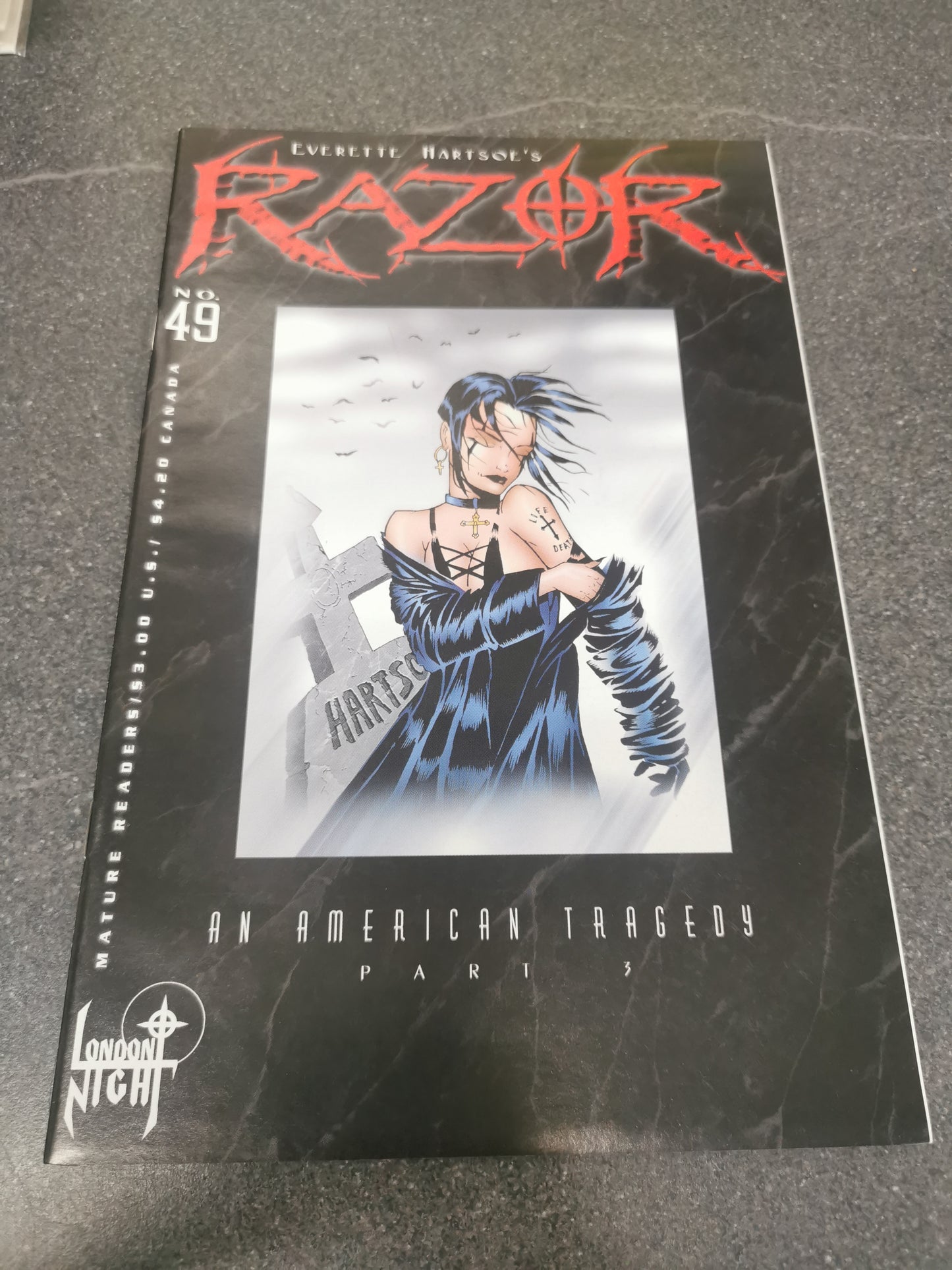 Razor Uncut #49 1998 London Night Studios comic