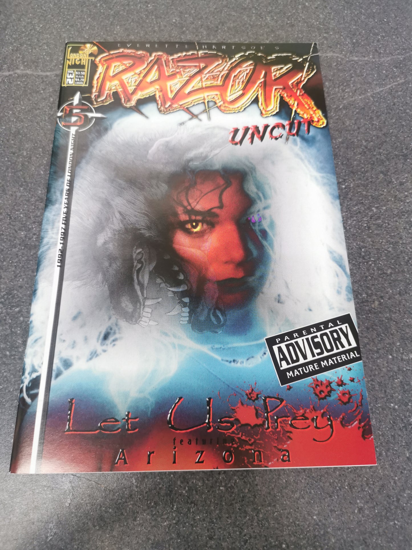 Razor Uncut #32 1997 London Night Studios comic