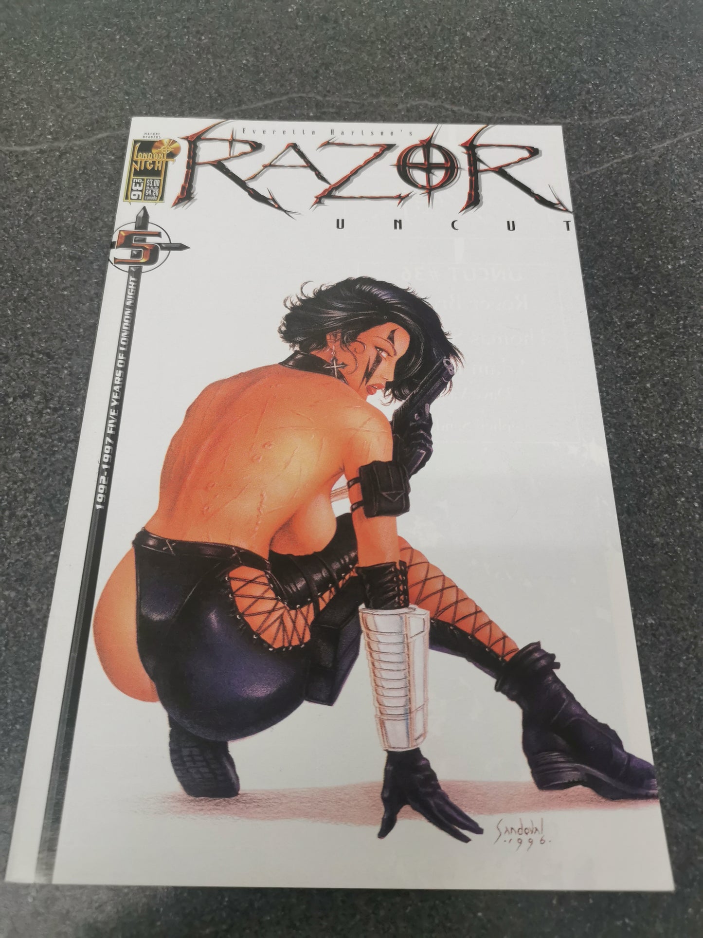 Razor Uncut #36 1997 London Night Studios comic