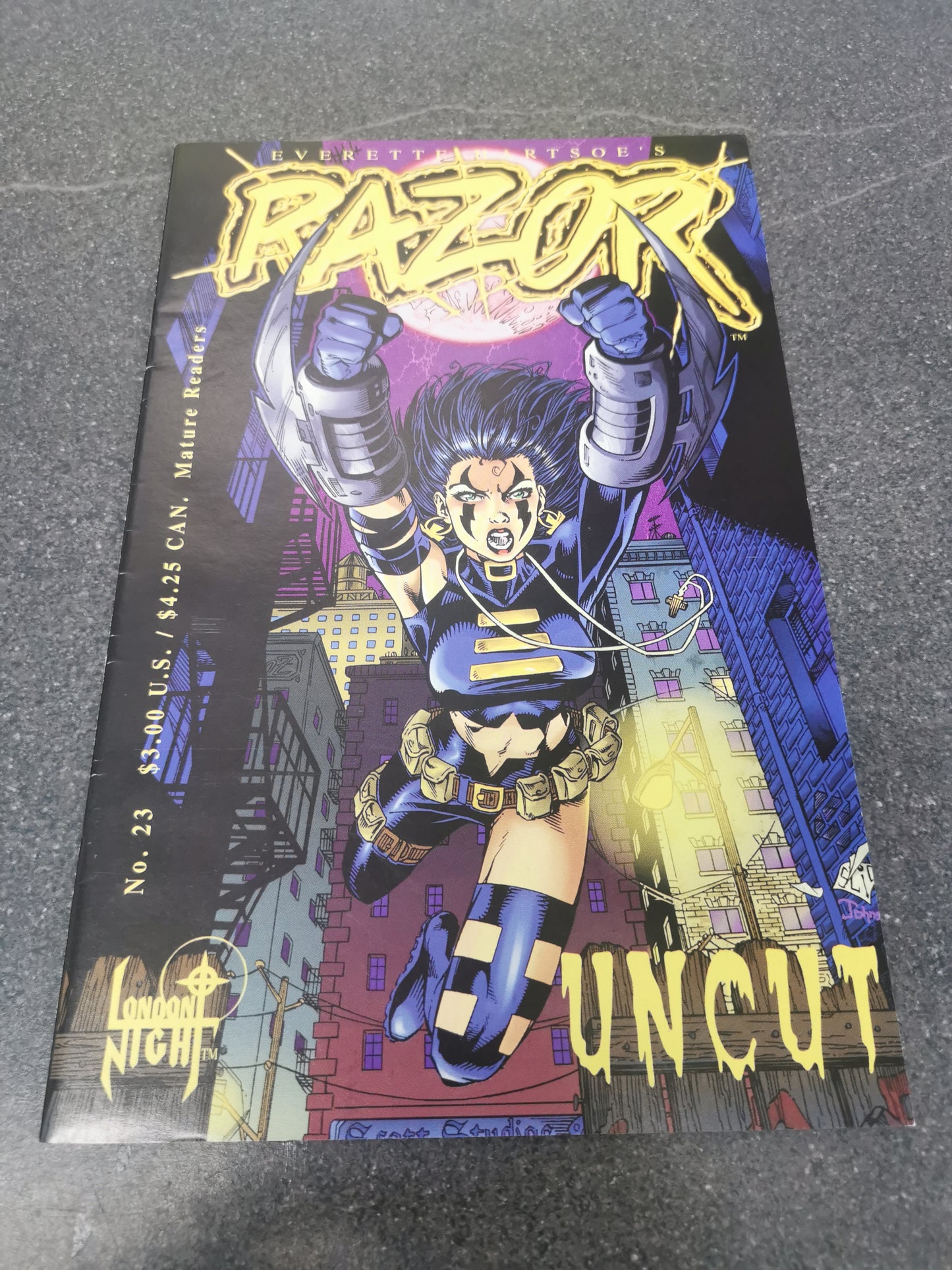 Razor Uncut #23 1996 London Night Studios comic