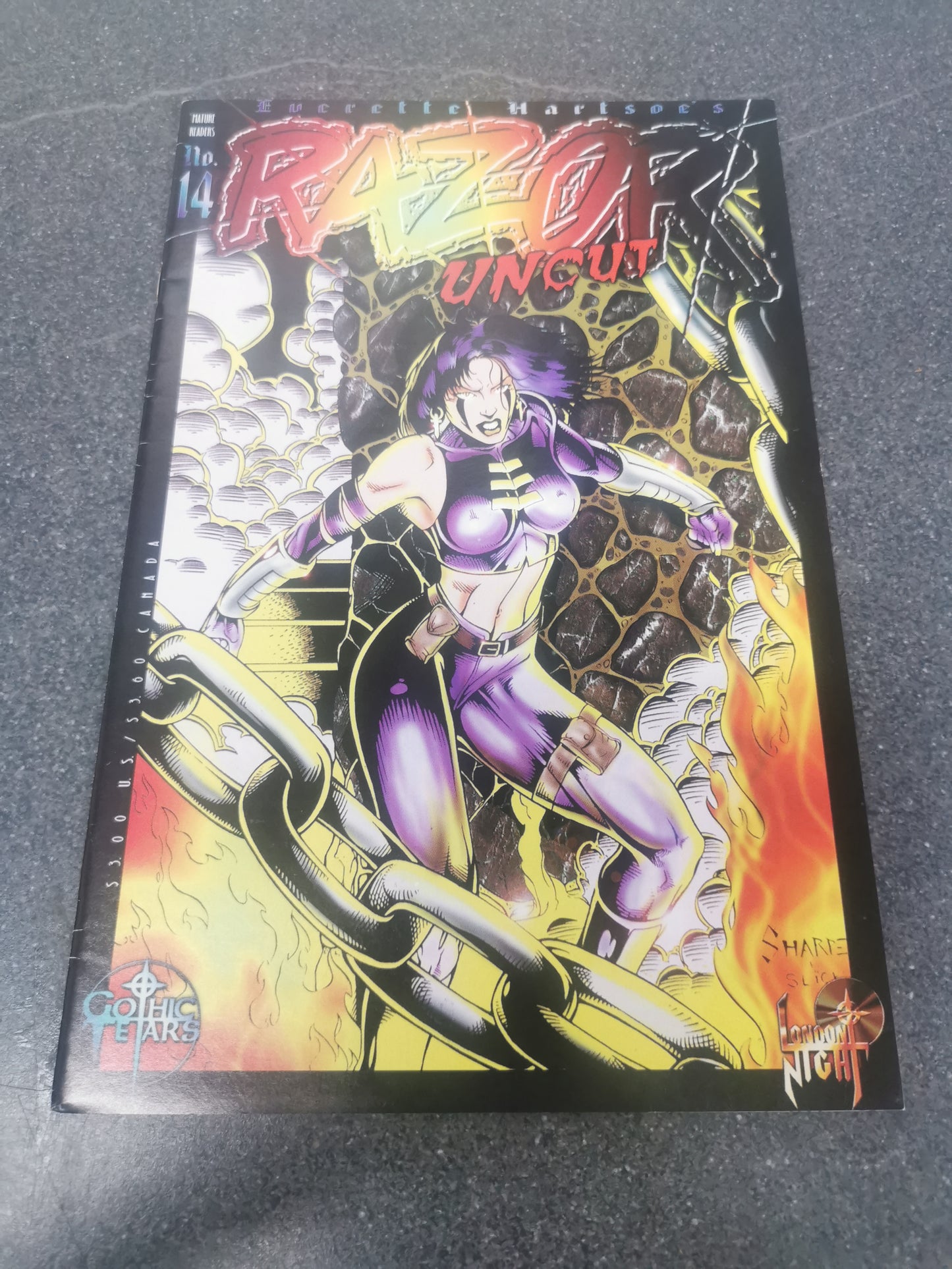 Razor Uncut #14 1995 London Night Studios comic