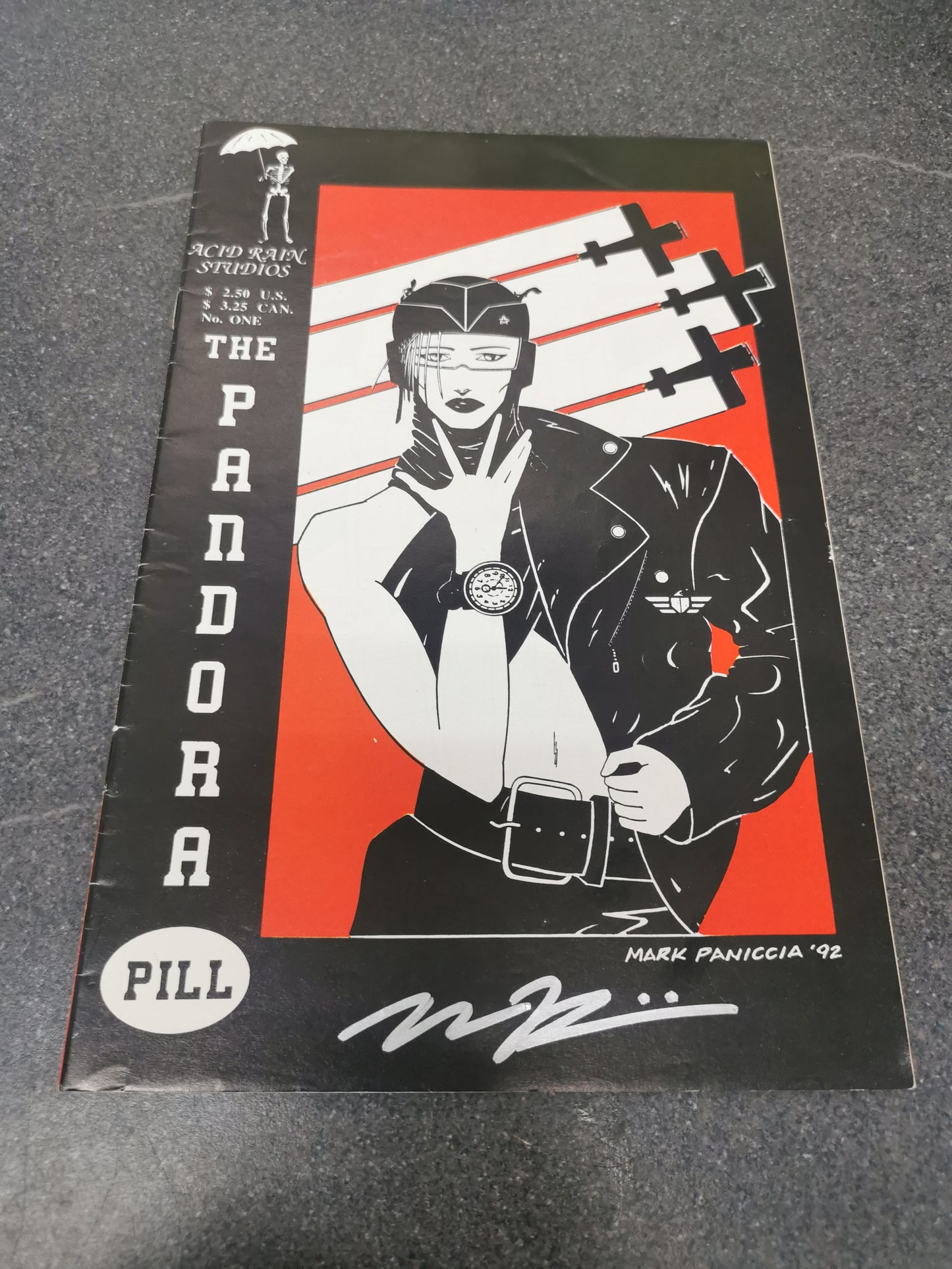 The Pandora Pill #1 1992 SIGNED Acid Rain Studios comic