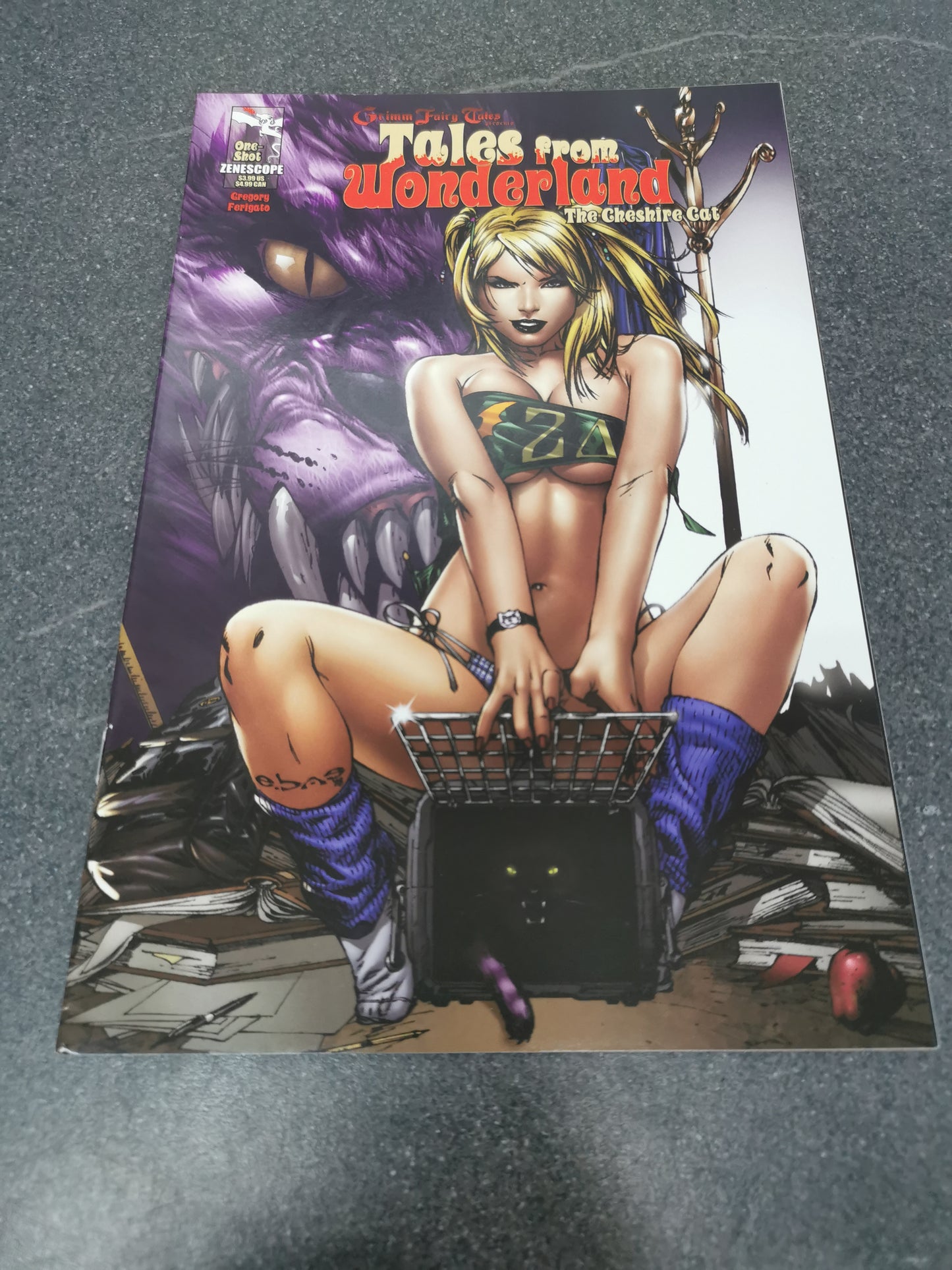 Grimm Fairy Tales Tales from Wonderland The Cheshire Cat 2009 Zenescope comics