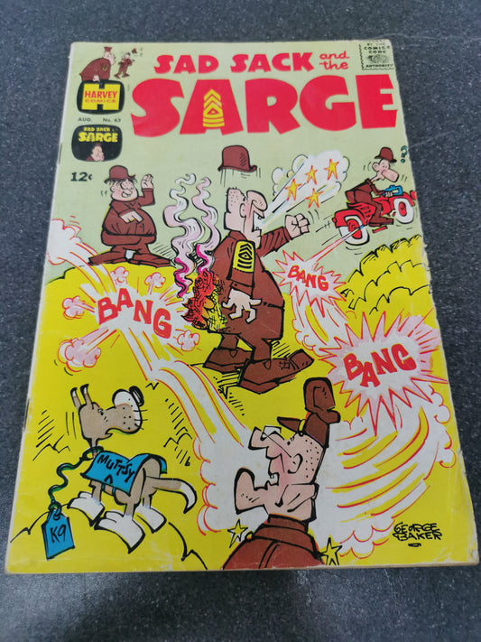 Sad Sack and The Sarge #63 1967 Harvey Publications comics