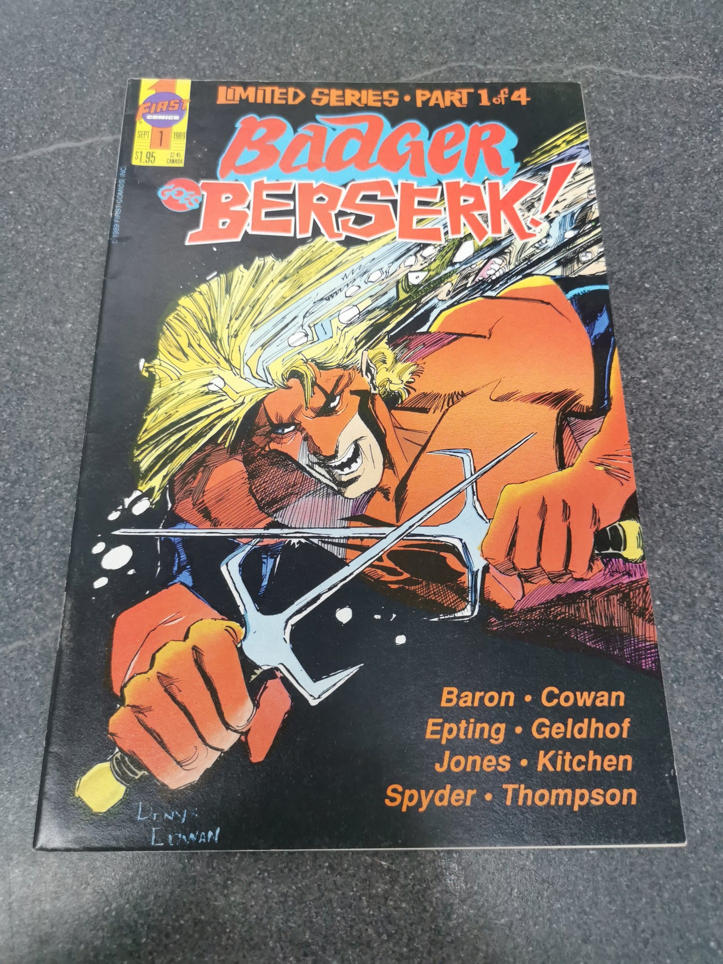 Badger Goes Berserk #1 1989 First Publishing comic