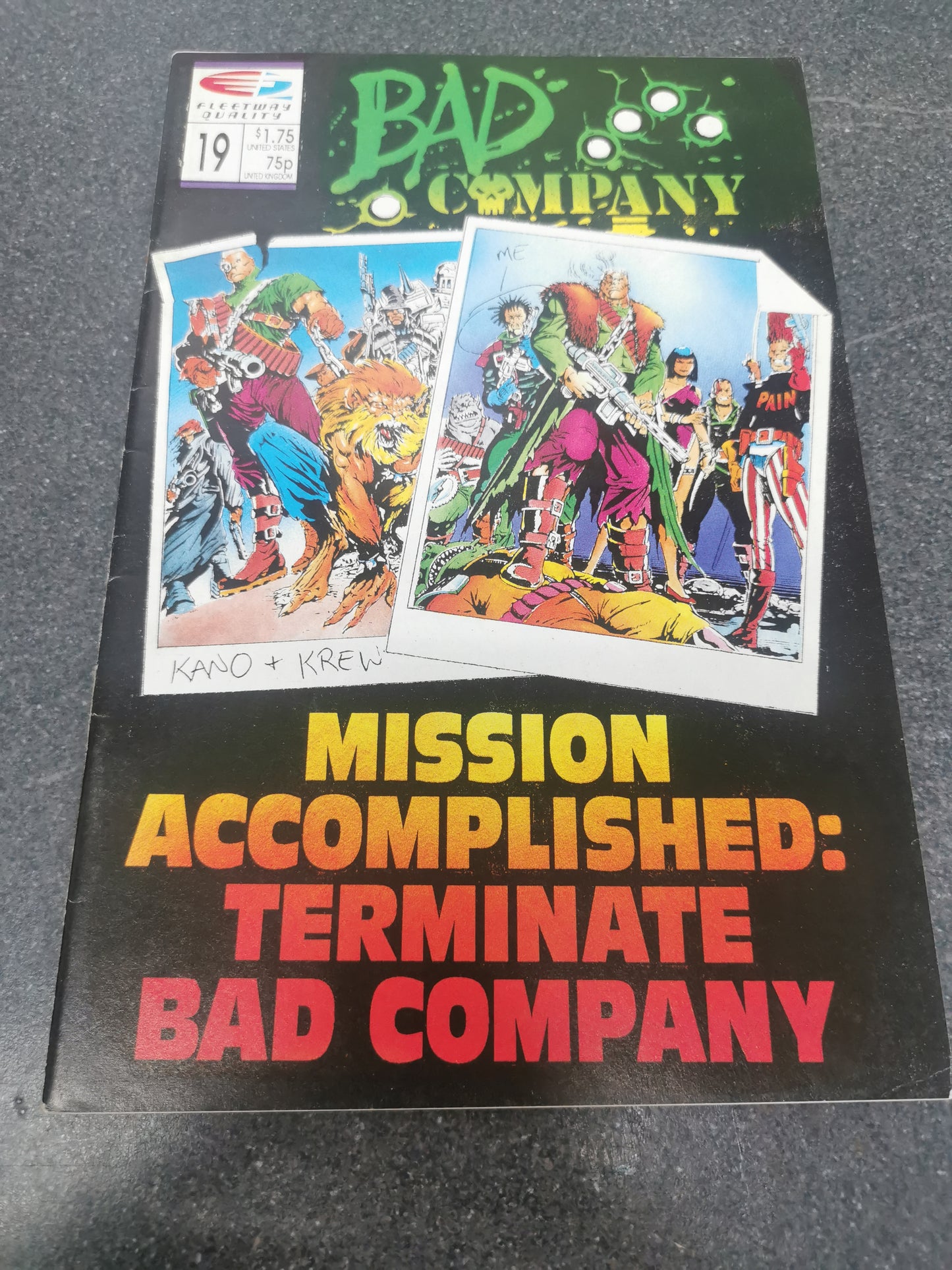 Bad Company #19 1991 Fleetway comics