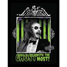 Beetlejuice Ghost With The Most Framed Print