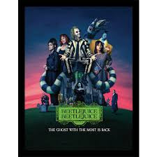 Beetlejuice 2 The Ghost With The Most Framed Print