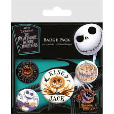 Nightmare Before Christmas Badge Pack King Jack