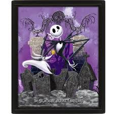 Nightmare Before Christmas 3D Framed Print