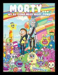 Rick And Morty Cuteness Overload Framed Print