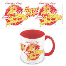 Stranger Things Surfer Boy Pizza Mug