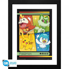 Pokemon Starter Pokemon Framed Print