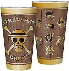 One Piece Straw Hat Crew Glass