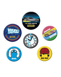 Back To The Future 6 Badge Pack