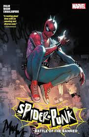 Marvel Comics Spiderman Spiderpunk Battle Of The Banned Graphic Novel