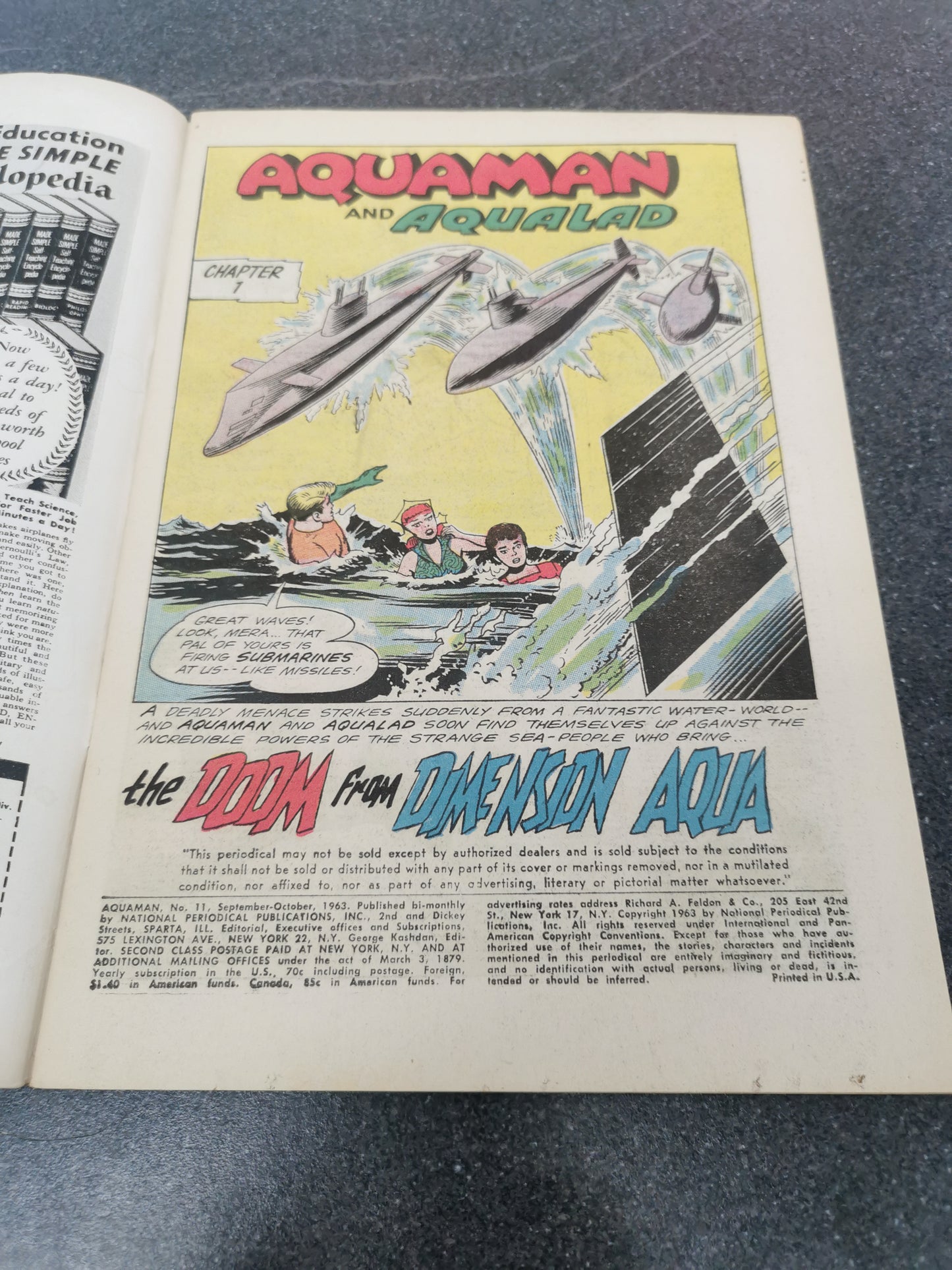 Aquaman #11 1963 1st appearance of Mera DC comic