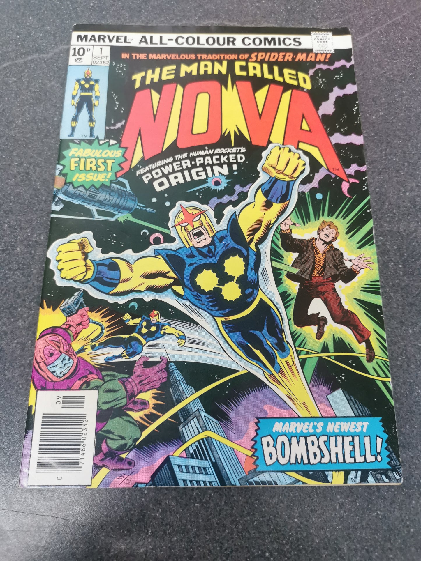 Nova #1 1976 1st appearance of Nova Marvel comic