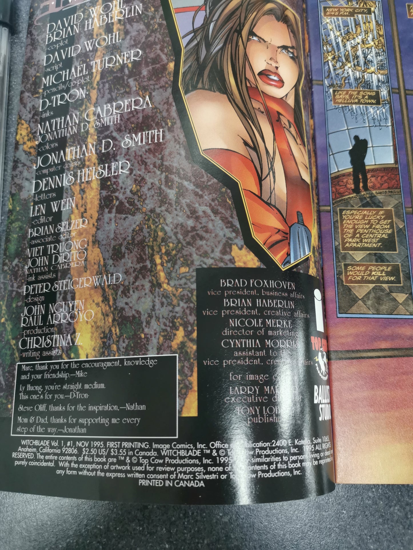 Witchblade #1 1995 Image comic