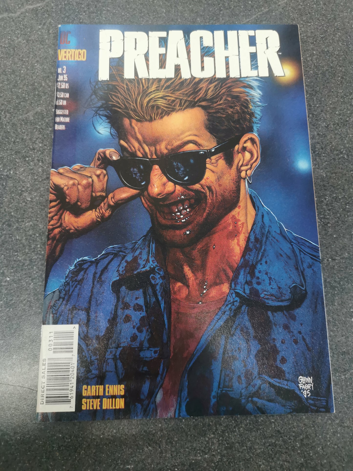 Preacher #3 1995 DC Vertigo comic