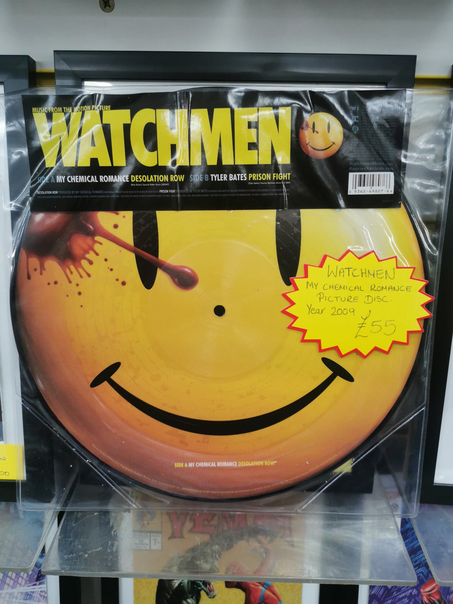 Watchmen My Chemical Romance Vinyl Picture Disc 2009